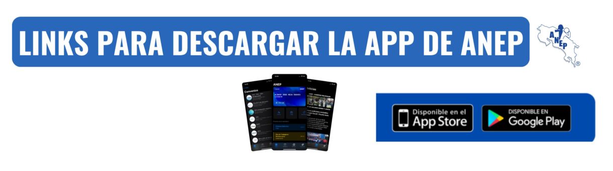 Links para descargar la APP de ANEP